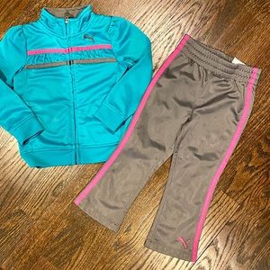 Puma Infant Tracksuit Blue/Grey/Pink 24m